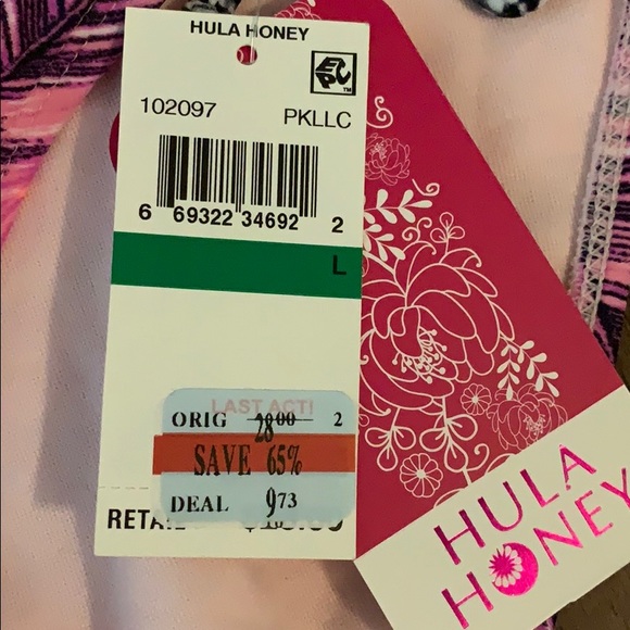 Hula Honey Swim Suit NWT - Picture 4 of 7